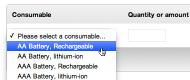 Consumable Edit