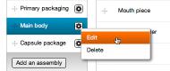 Manufacture Context Menu