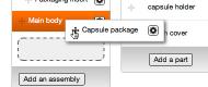 Manufacture Context Menu drag and drop items